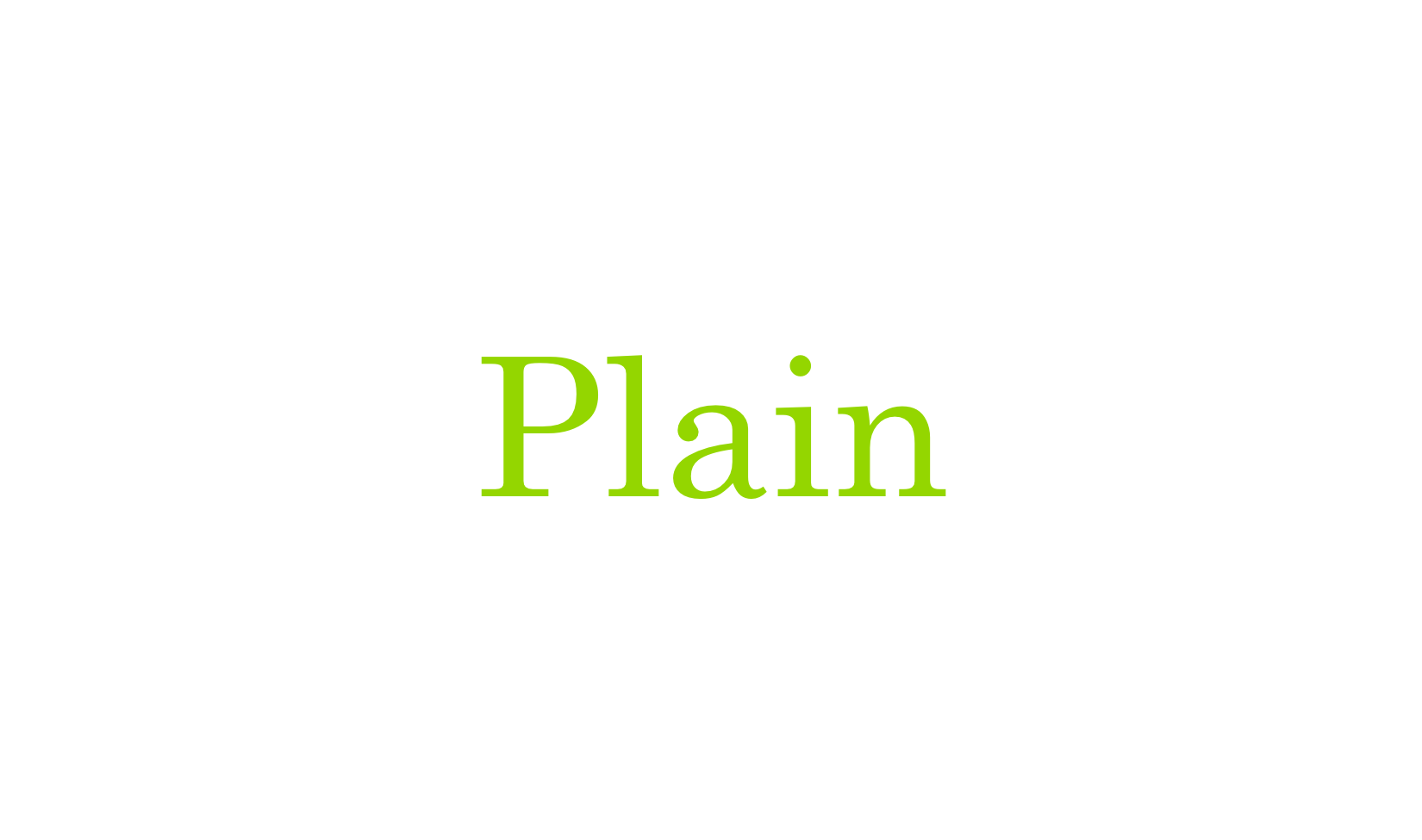 Plain